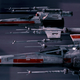 X-Wings, in attack position.